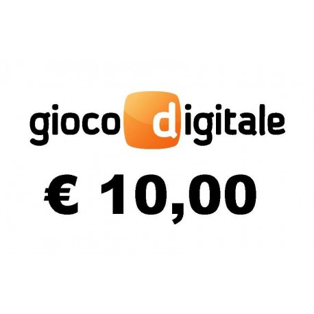 Ricarica GIOCO DIGITALE 10,00 EURO