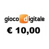 Ricarica GIOCO DIGITALE 10,00 EURO