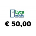 Ricarica pin LYCAMOBILE € 50,00