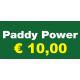 Ricarica PADDY POWER € 10,00