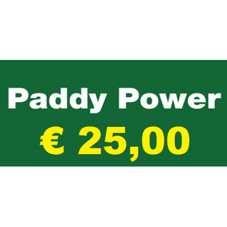Ricarica PADDY POWER € 25,00