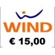 Ricarica WIND online 15,00 EURO