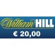 Ricarica WILLIAM HILL € 20,00