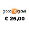 Ricarica GIOCO DIGITALE € 25,00 
