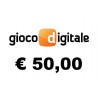 Ricarica GIOCO DIGITALE € 50,00