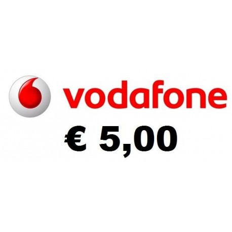 Ricarica Vodafone online 5,00 EURO