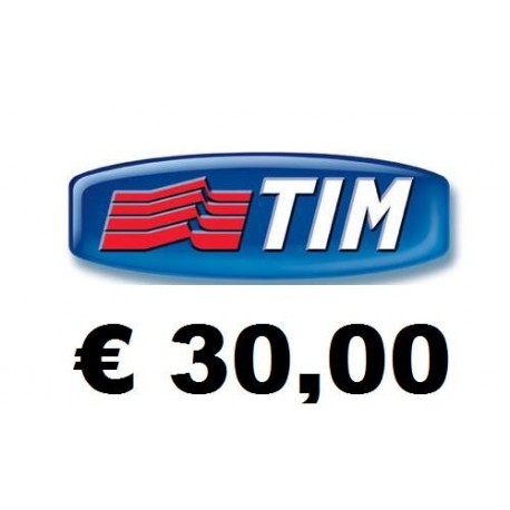 Ricarica TIM online 30,00 EURO