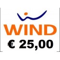 Ricarica WIND online 25,00 EURO