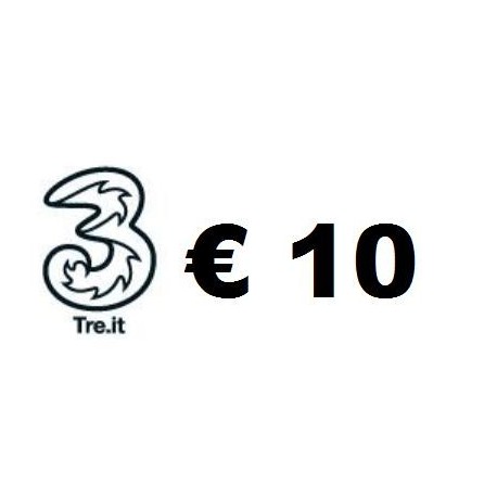 Ricarica TRE online 10,00 EURO
