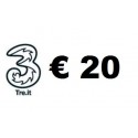 Ricarica TRE online 20,00 EURO