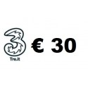 Ricarica TRE online 30,00 EURO