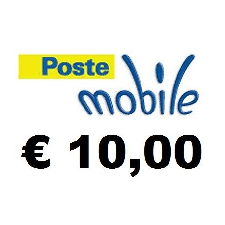 Ricarica POSTEMOBILE online 10,00 EURO