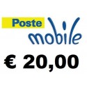 Ricarica POSTEMOBILE online 20,00 EURO