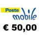 Ricarica POSTEMOBILE online 50,00 EURO