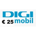 Ricarica DIGI MOBIL online 25,00 EURO