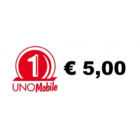 Ricarica UNO Mobile online 5,00 EURO