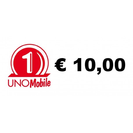 Ricarica UNO Mobile online 10,00 EURO
